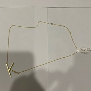 Gold K necklace